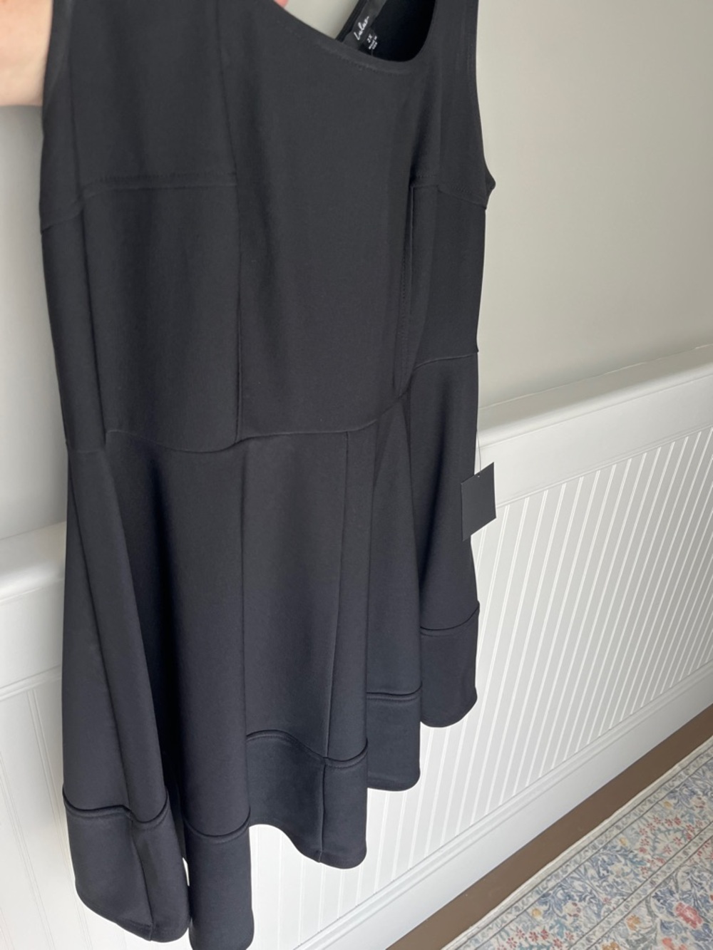 NWT Lulus Black Sleeveless Skater Dress 2X Little Black Dress - Picture 2 of 9